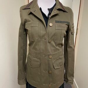 Gorgeous Veronica Beard Olive Utility Jacket